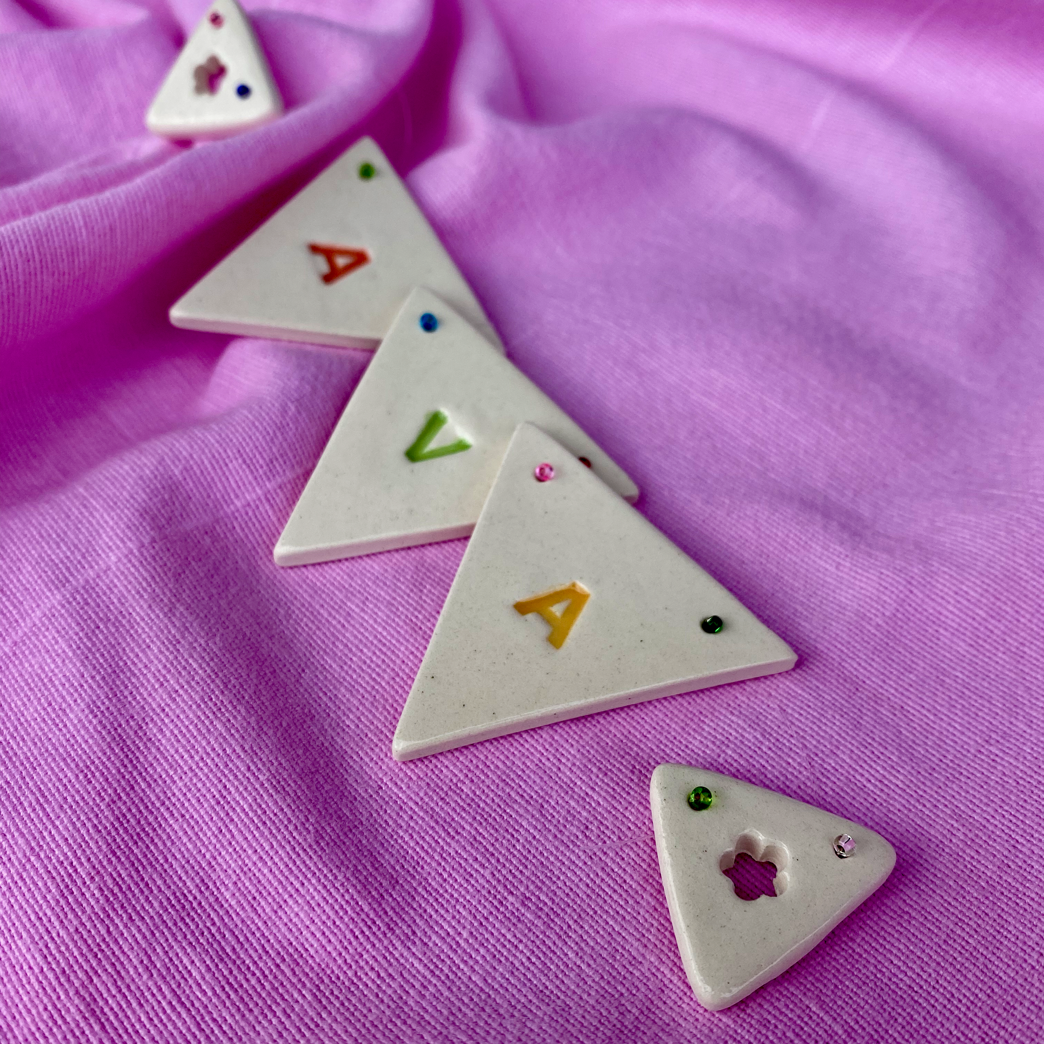 Personalised Bunting: Beads + Mini Bunting Ends