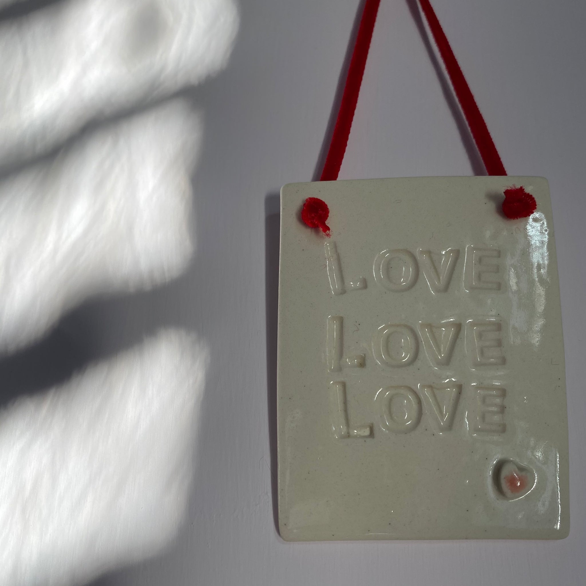 LOVE LOVE LOVE plaque