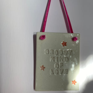 GROOVY KIND OF LOVE plaque