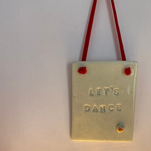 LET’S DANCE plaque