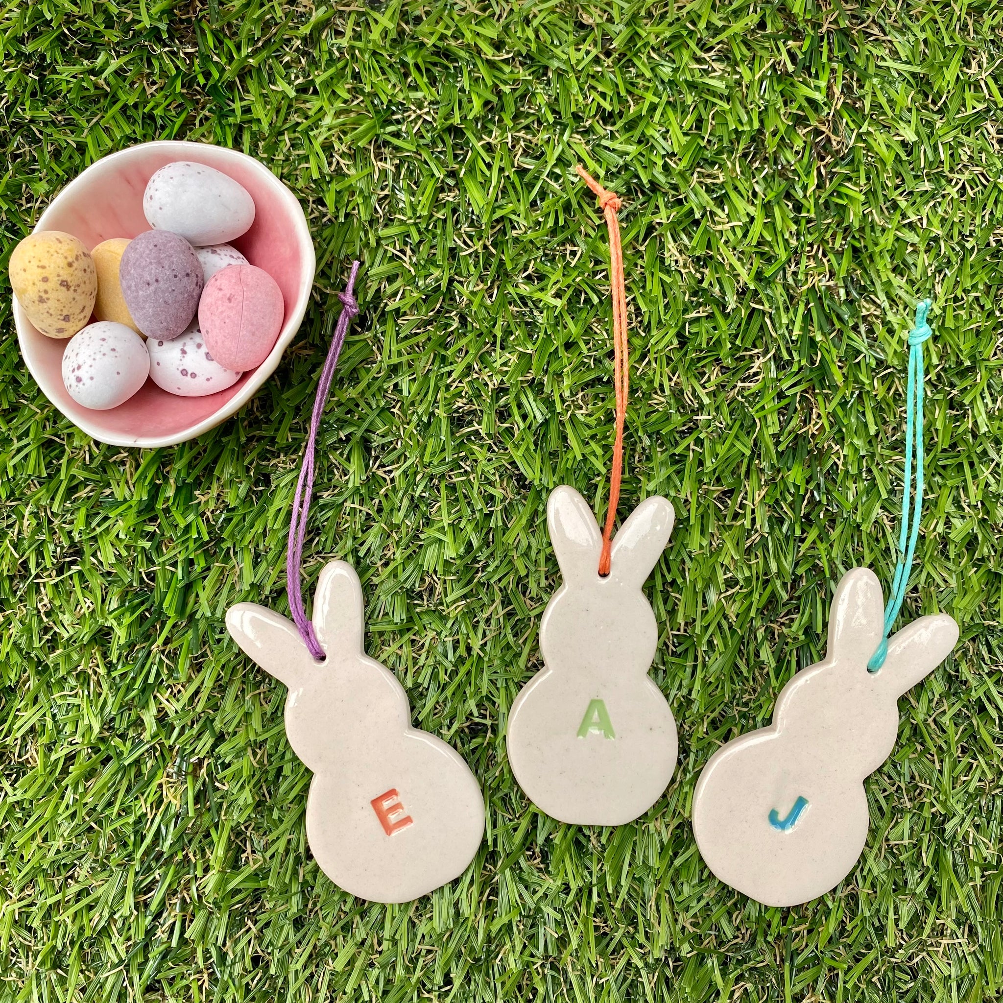 personalised spring bunny